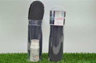 2 PAAR 3-D Schuheinlagen, atmungsaktiv inkl.1x 70 ml Kräuterbalsam PLUS
