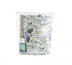 Alpen-Kräuterkissen KRÄUTERREZEPTUR eingebettet in Schweizer Schafschurwolle, im SET mit 50ml 14-Kräuter Vitalbalsam